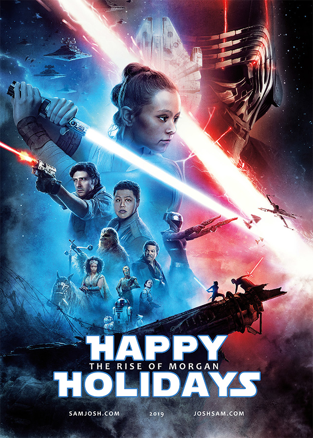 Josh & Sam - 2019 Holiday Card - Star Wars: The Rise of Skywalker Parody